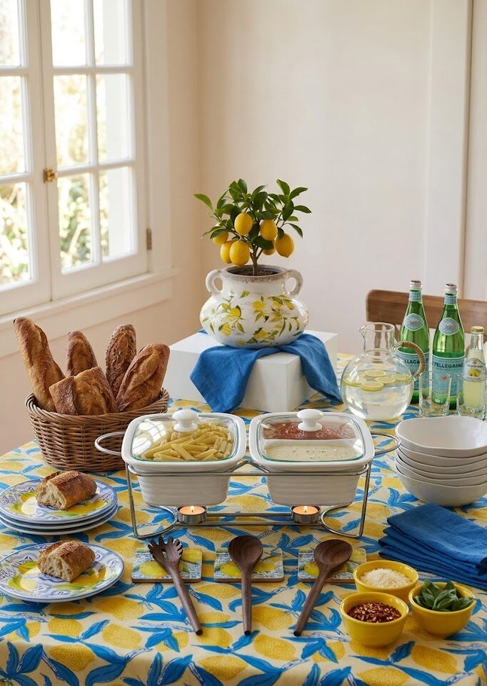 Pasta Bar Setup