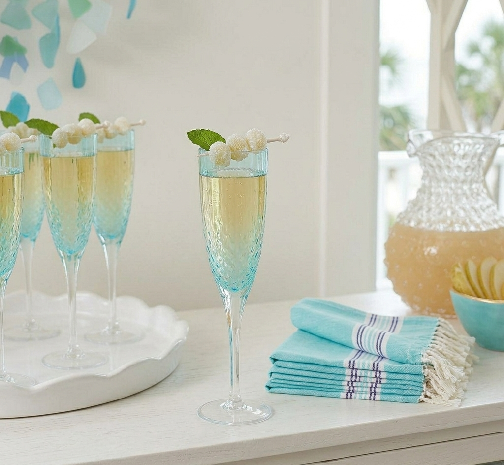  Single glass close-up showing garnish detail]